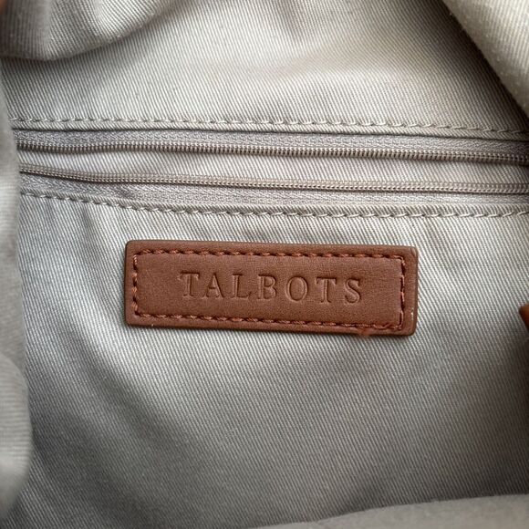 Talbots Tattersol Plaid Multicolor 90s 80s Y2K Prepster Zip Shoulder Tote Bag - Picture 8 of 8